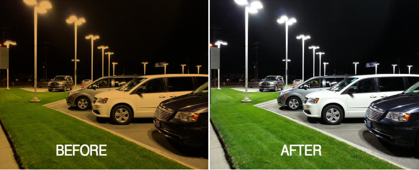 Advantages of LED parking lot lights over high-pressure sodium lamps